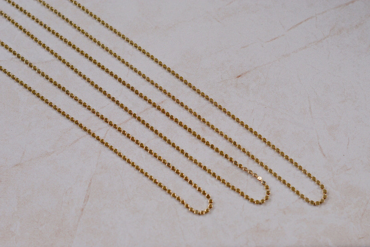 Belle Flat Ball Chain Necklace